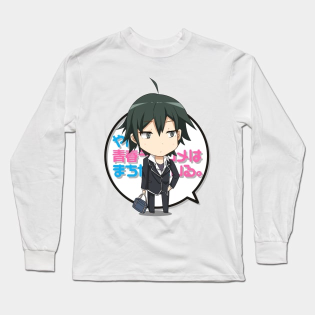 Hikigaya Hachiman Long Sleeve T-Shirt by Beastlykitty